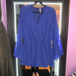 Royal Blue romper- L